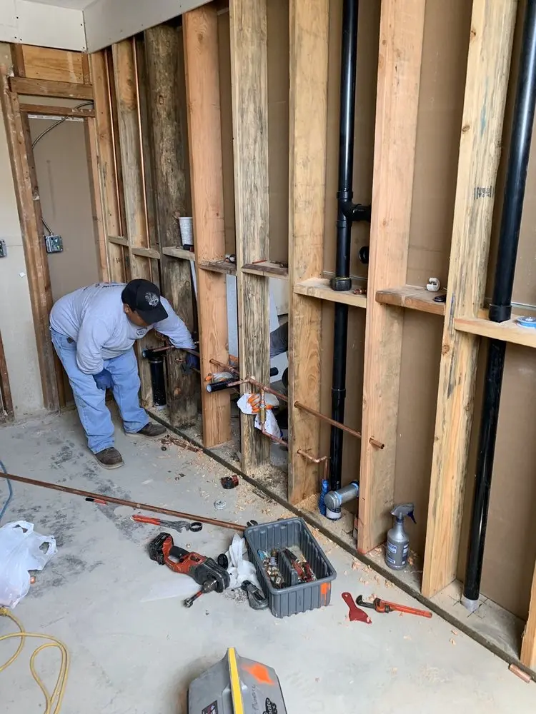 Commercial rough-in plumbing for Water Heater Replacement in Stonegate Village